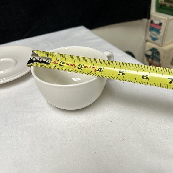 Vintage Starbucks At Home Collection 2004 Cup And Saucer Off White - Picture 7 of 7